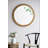 D34" Wood Round Mirror with Beaded Frame