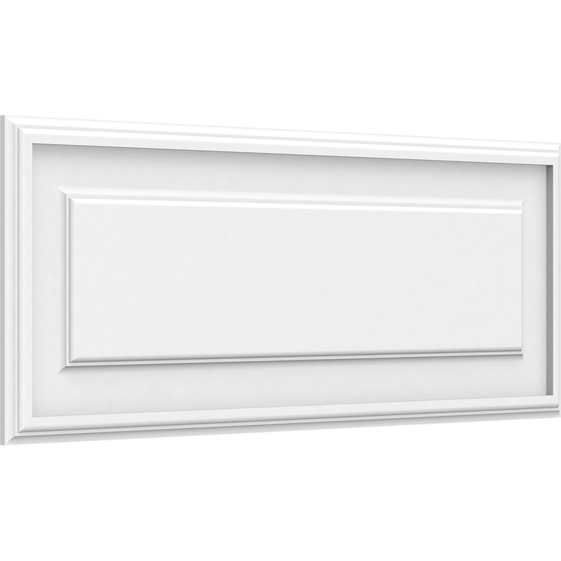 Panneau mural surélevé en PVC blanc Legacy, H 12 po x l 32 po x P 0,63 po