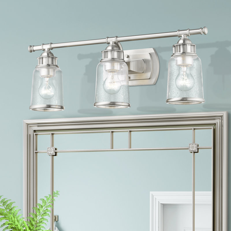 Derrick 3 - Light Dimmable Vanity Light, Brushed Nickel