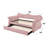 Pink Velvet Daybed W/Trundle (Twin)