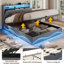 Upholstered Velvet Lift Up Storage Bed-600823488-600823495