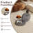 Luxurious 35.4" Glass Top Round Nesting Coffee Table with 3-Tier Storage Shelves-1375354084