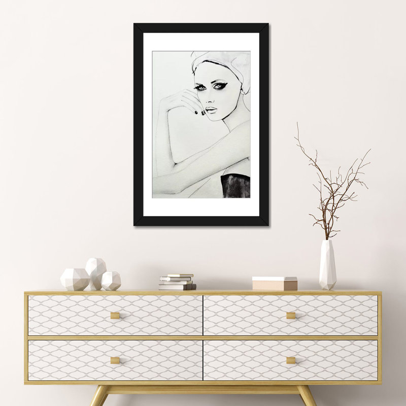 Broken Wild par Leigh Viner - Giclée sur toile tendue avec châssis, Papier d'art encadré noir, Blanc