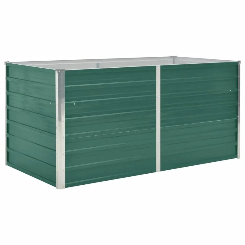 Arlington Metal Planter Box, Green, 160cm H x 80cm W x 77cm D