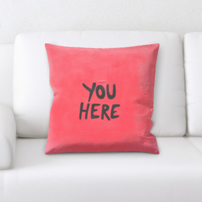 Microsuede Throw Pillow