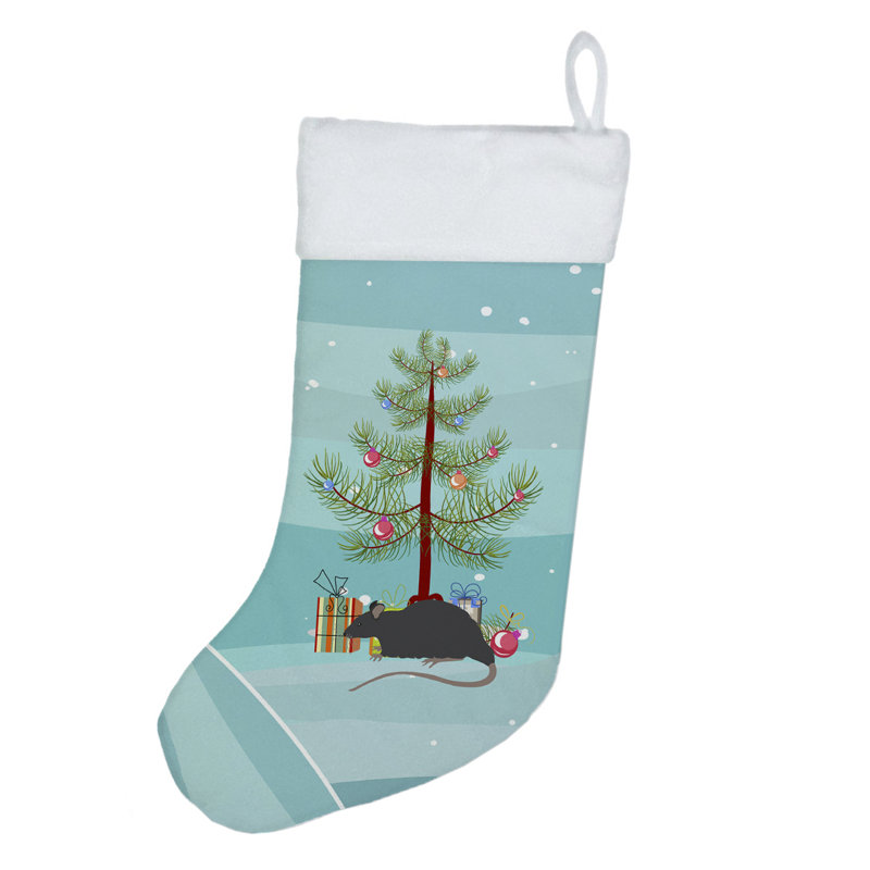 Black Rat Merry Christmas Christmas Stocking