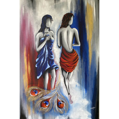 Gopika - Figurative Art | Acrylic On Canvas | By Maliya Pandey