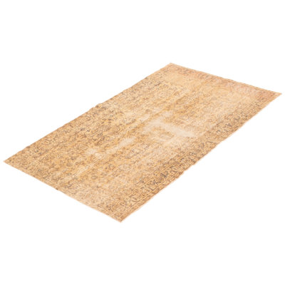 Trayvis One-of-a-Kind 3'9" X 6'8" 2000s Wool Area Rug in Light Khaki