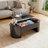 Lift-top Coffee Table With Hidden Storage, Oval Coffee Table With Lift-up Tabletop, Mid-century Modern Style Coffee Table-599682503