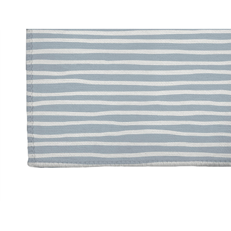 Tapis de cuisine Ribbon Play, Rectangle 5 pi x 7 pi, Bleu ardoise
