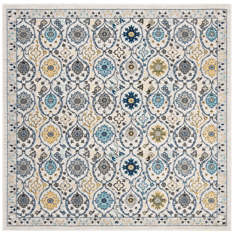 Osakis Performance Floral Rug, Square 6'7"