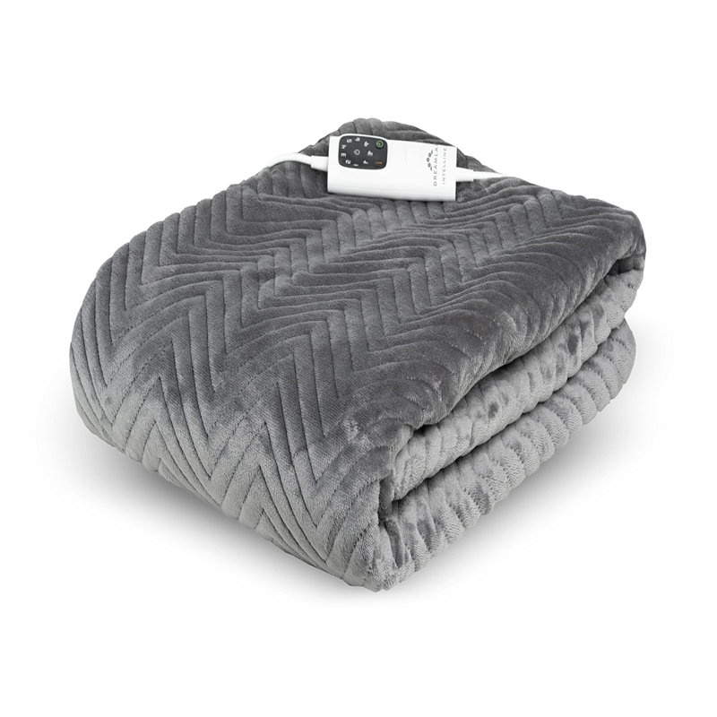 Biancca Heated Throw Blanket, Grey
