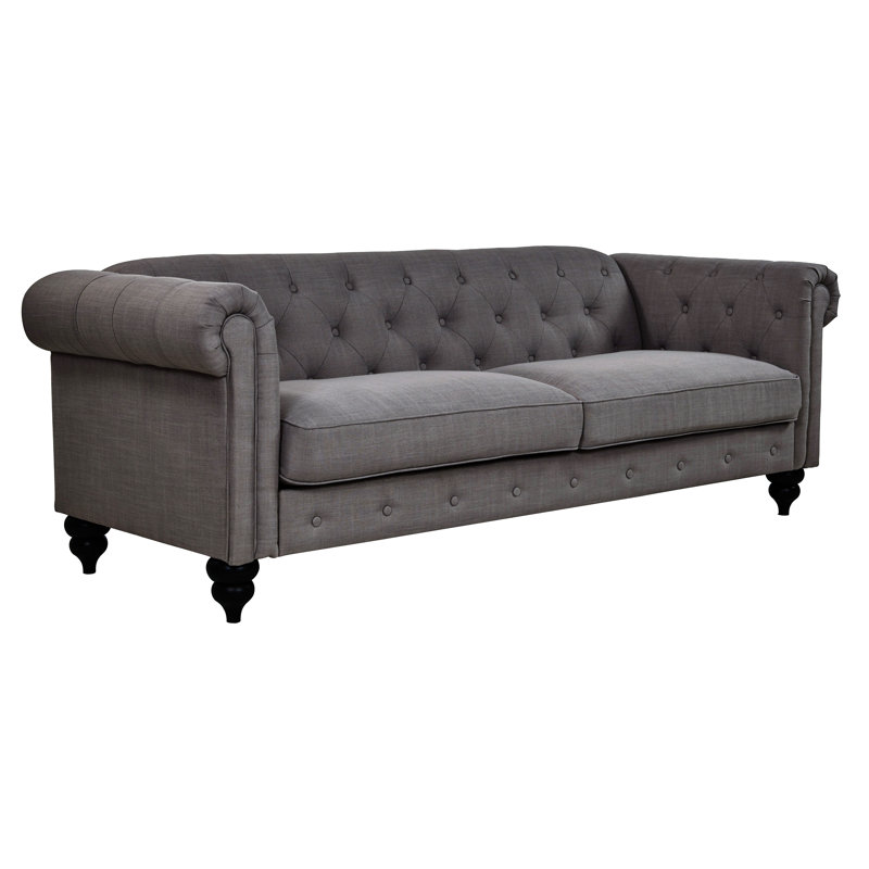 Canapé Chesterfield Hulsey Charlton Home, Gris anthracite