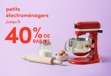 Small appliances up to 40% off.