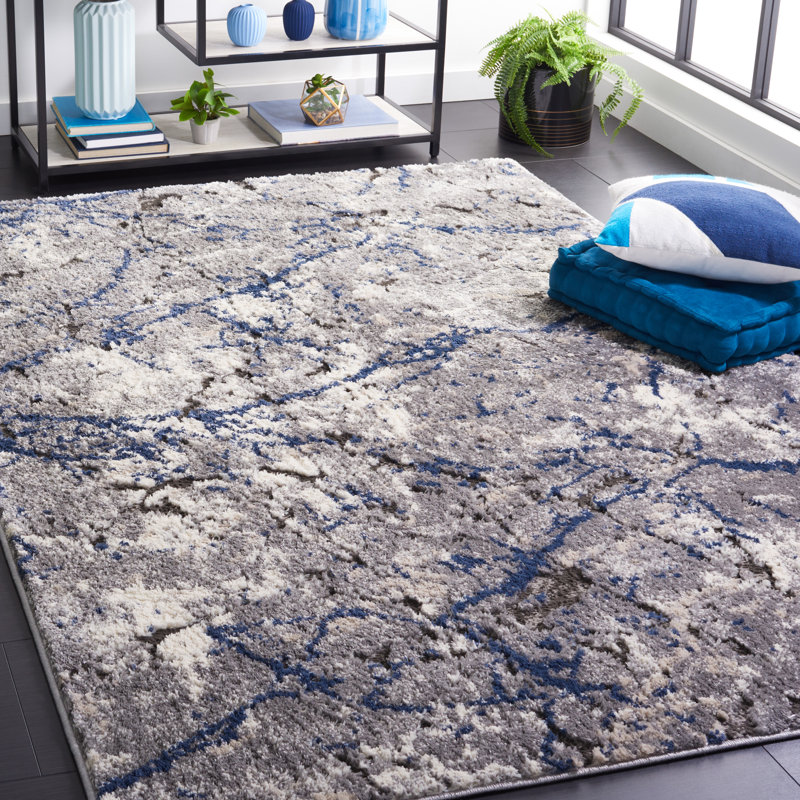 Dorilal Performance Abstract Rug, Rectangle 5'3" x 7'7"