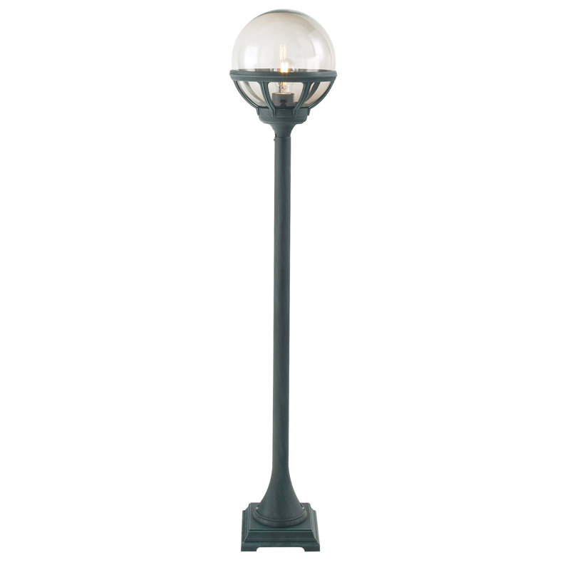 Uckfield Transparent Pier Mount Light, Verdi with Smoked Shade