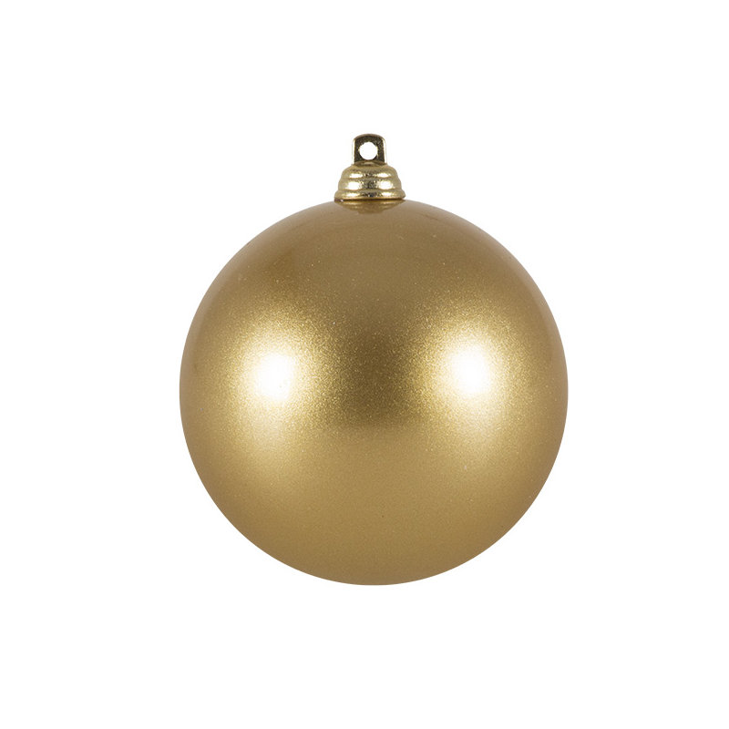 Bauble, 8cm Diameter, Gold