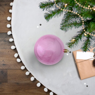 Ornement boule de Noël incassable 4 po
