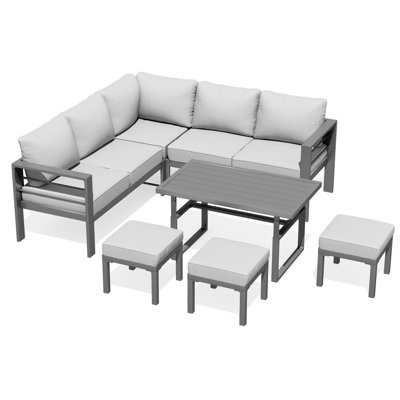 Aluminum Patio Furniture Set With Waterproof Cover
