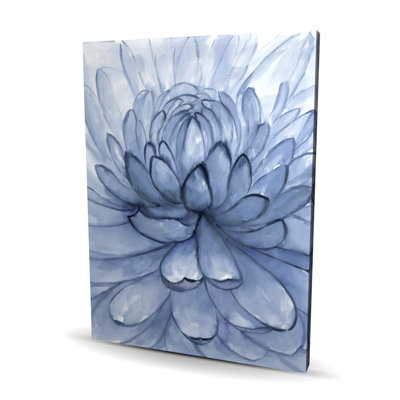 Blue Petals Flower - Toile florale botanique pour la décoration intérieure