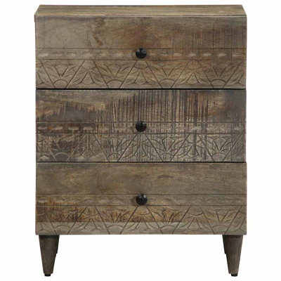 50cm W Solid Wood Bedside Table