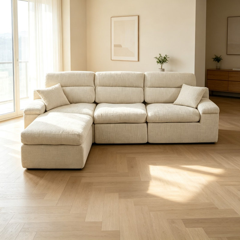 Canapés modulaires, Chenille beige