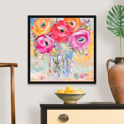 " Burst Of Bloom " by Roey Ebert Painting Print