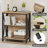 Guinna Industrial 3-Tier Low Bookcase, Wood And Metal Bookshelf For Small Spaces, Living Room, Bedroom, Office-968438904