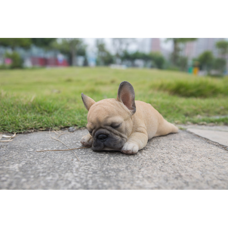Statue chiot endormi