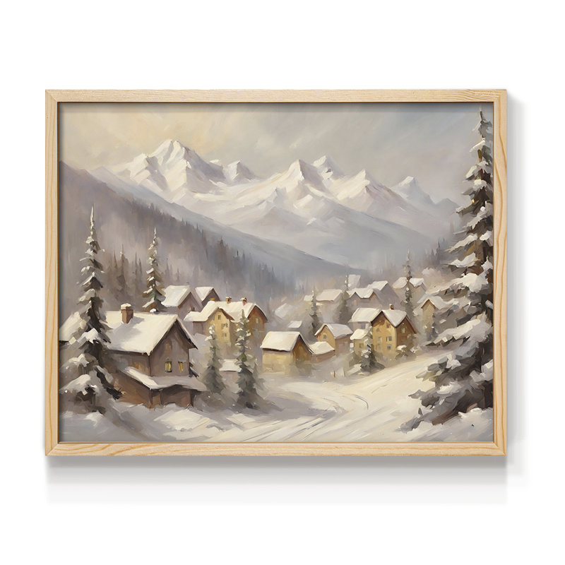 Paysages rétro-CV III - reproduction encadrée - réarmable, Naturel, H 22 po x l 28 po