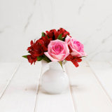 Hibiscus Glass Vase