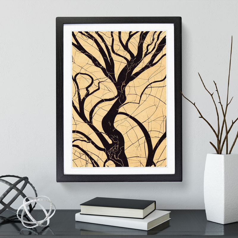 Sensational Tree - Single Picture Frame Print, 64cm H x 46cm W x 2cm D, Black Framed