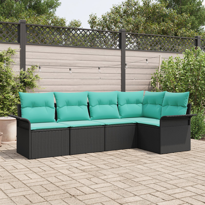 Ensemble de canapé de jardin avec rangement 5 pièces vidaXL
