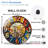 Cityscape Wall Clock Decorative Art Art - 12'' Modern Glass Wall Clock