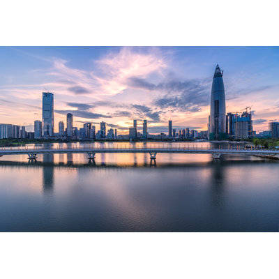 Shenzhen, Houhai - Wrapped Canvas Print