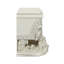 Table de chevet au fini blanc antique