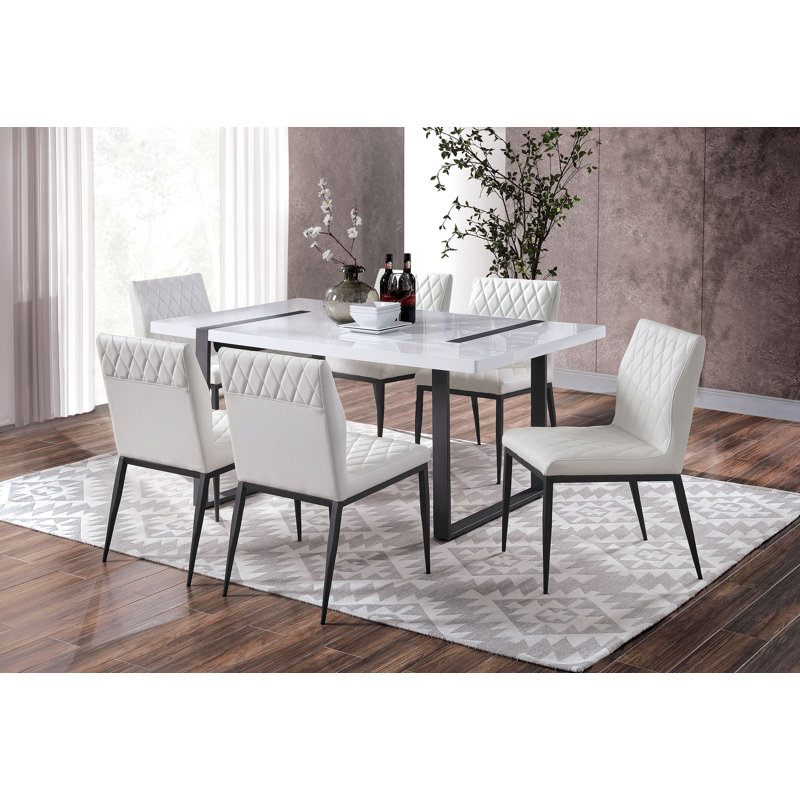 Ivie Metal Base Dining Table