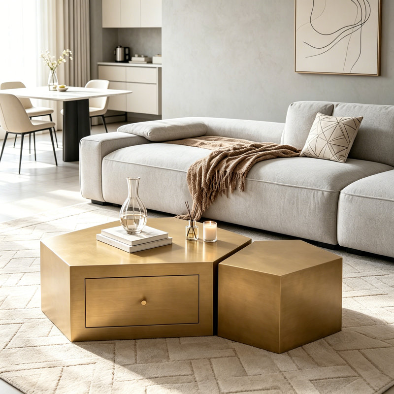 Ensemble de 2 tables basses Modern