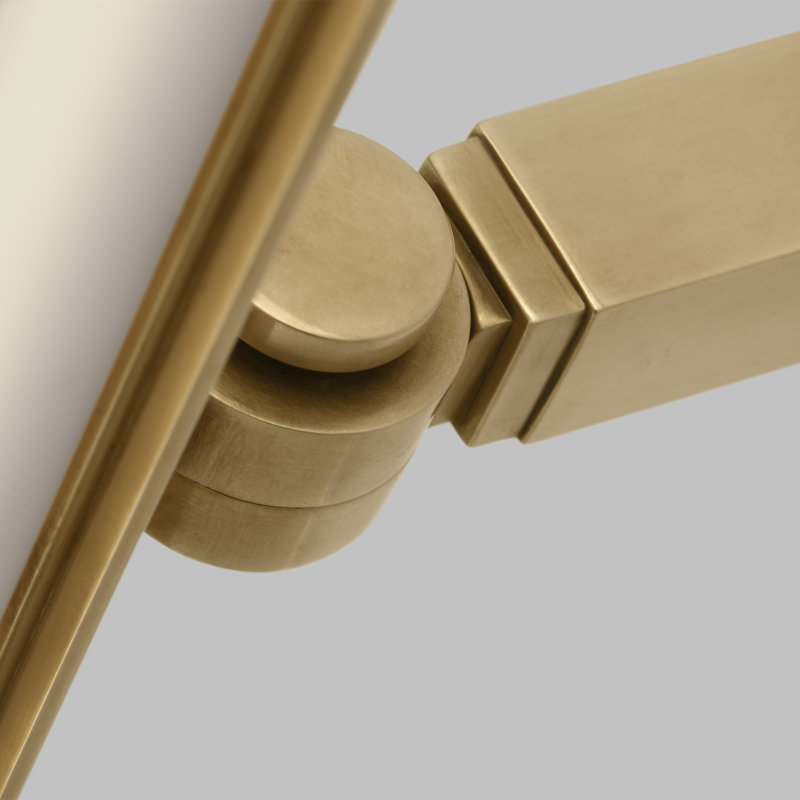 Bau Dimmable LED Wall Mounted Picture Light, Natural Brass