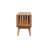 Solid Wood Soba Nordic Multi Media Unit, 2-Drawers, 3 Open-Slots, Light Brown