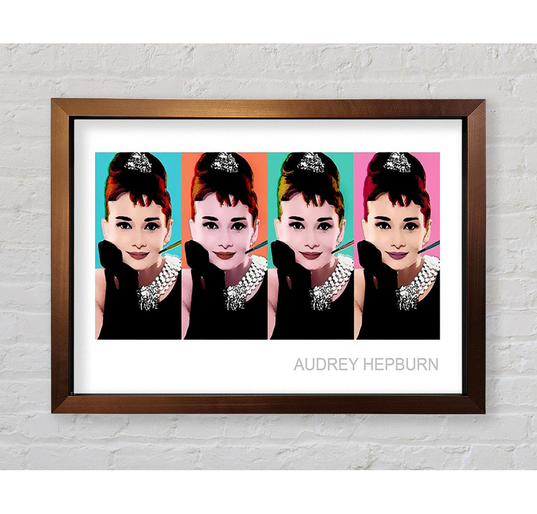 Audrey Hepburn 4 Gesichter - Druck