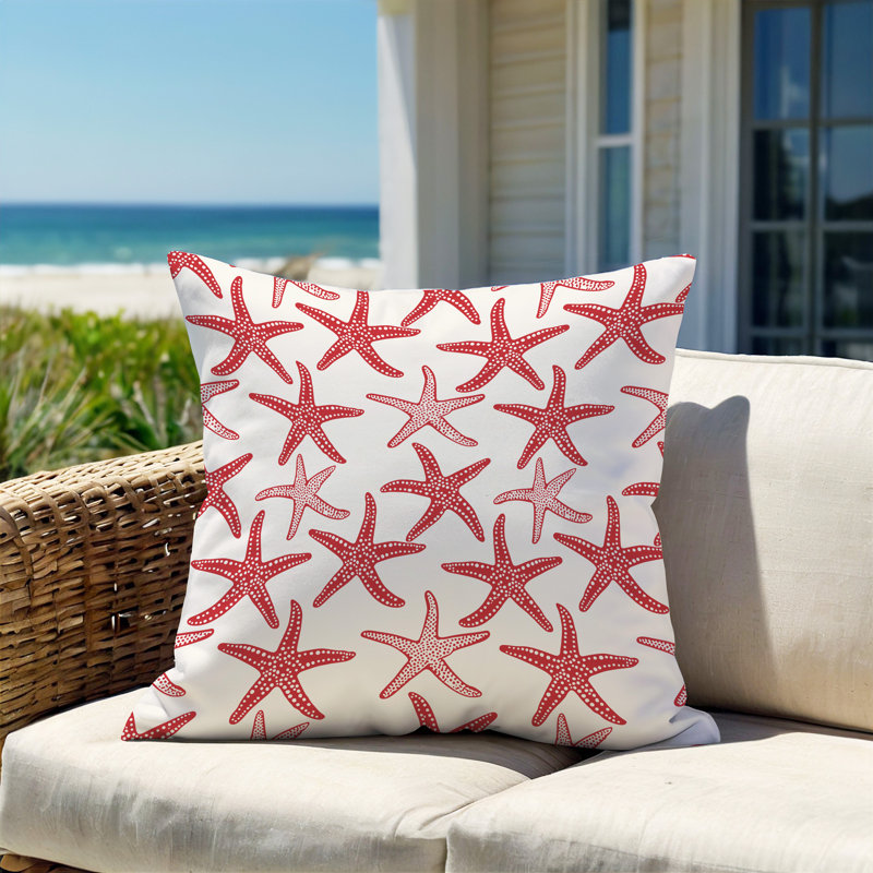 Coussin Barnon, H 20 po x l 20 po, Rouge
