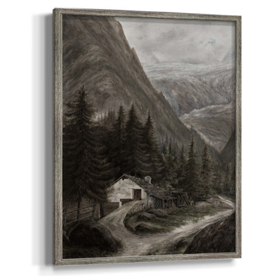 Reproduction encadrée vintage en bois massif Cxxxvi