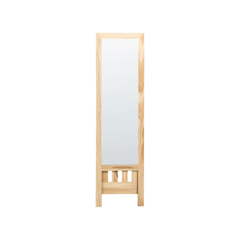 Kirshbaum Solid Wood Framed Freestanding Cheval in Beige