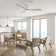 52" Savitri LED Smart Flush Mount Ceiling Fan with Remote Control and Light Kit Included