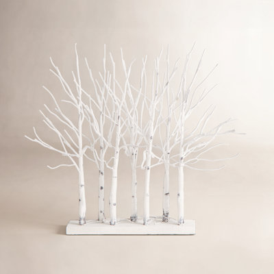 2' Pre-Lit White Birch Centerpiece Tree
