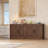 Sideboard Buffet Cabinet, Mid Century Modern Accent Cabinet with Doors, Wood Coffee Bar Media Console Credenza-388630680-388630684