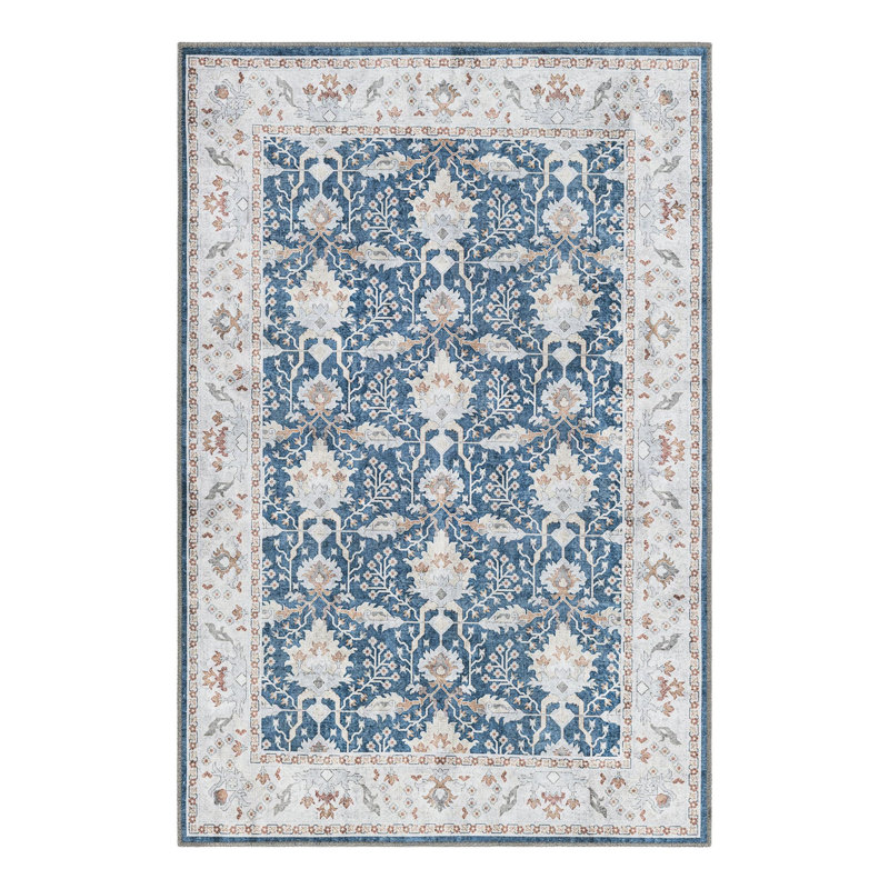 Mochnick Performance Chenille Floral Indoor Rug, Rectangle 4'1" x 6'1"