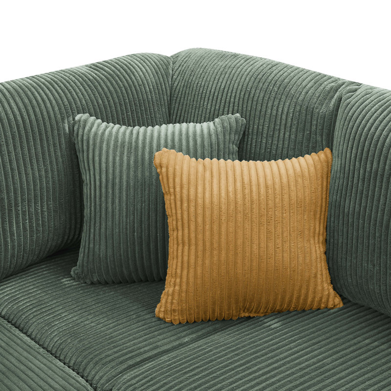Canapé modulaire Fogshire, Orienté à gauche (vu de face), Vert foncé