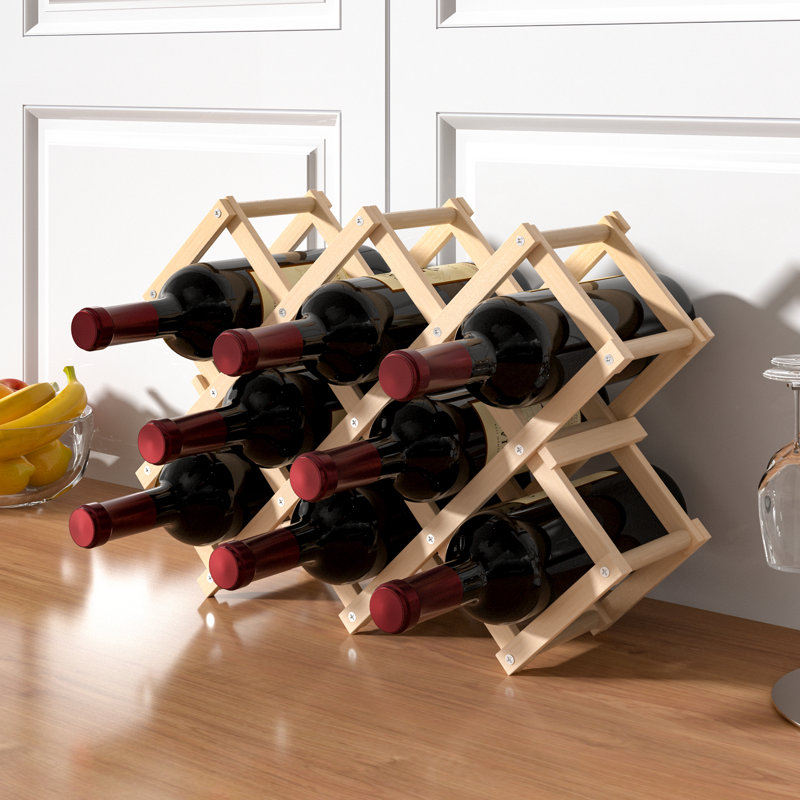 Schmitz Tabletop Wine Bottle Rack, Natural